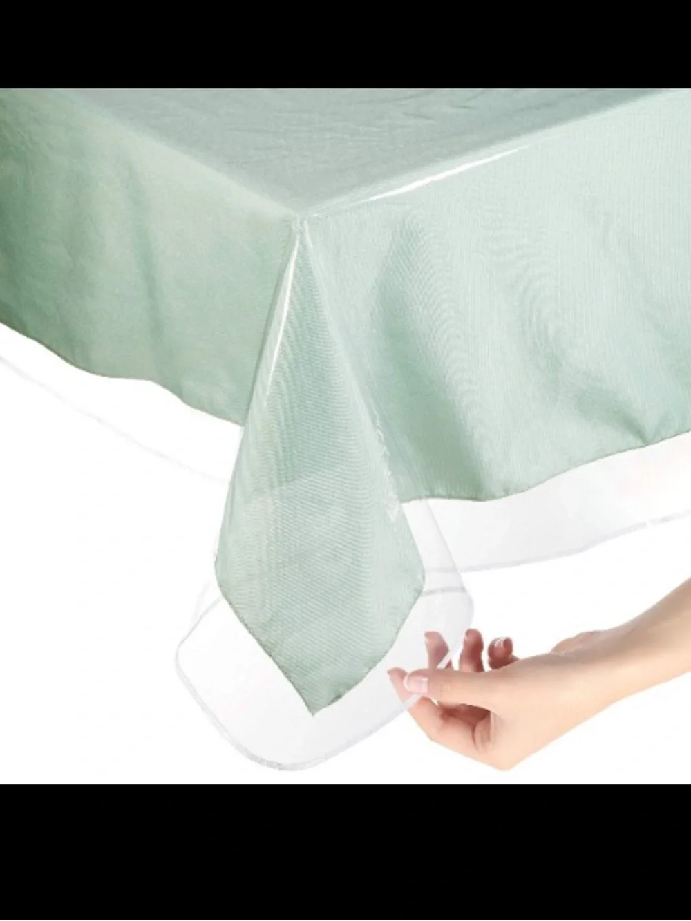 Clear Protective Overlay tablecloth - Unbranded
